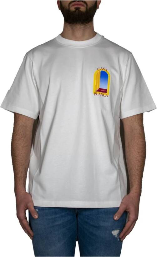 Casablanca T-Shirts Wit Heren