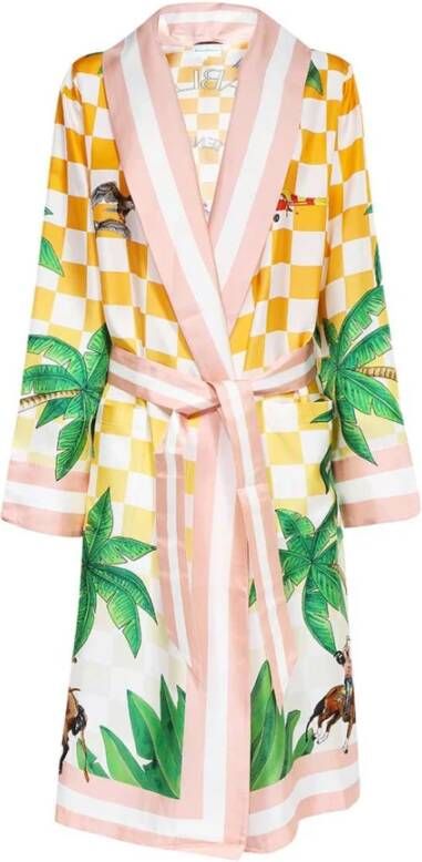 Casablanca Zijden Kimono Badjas Roze Dames