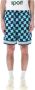 Casablanca Zijden Pool Tile Shorts Ss23 Blauw Heren - Thumbnail 1