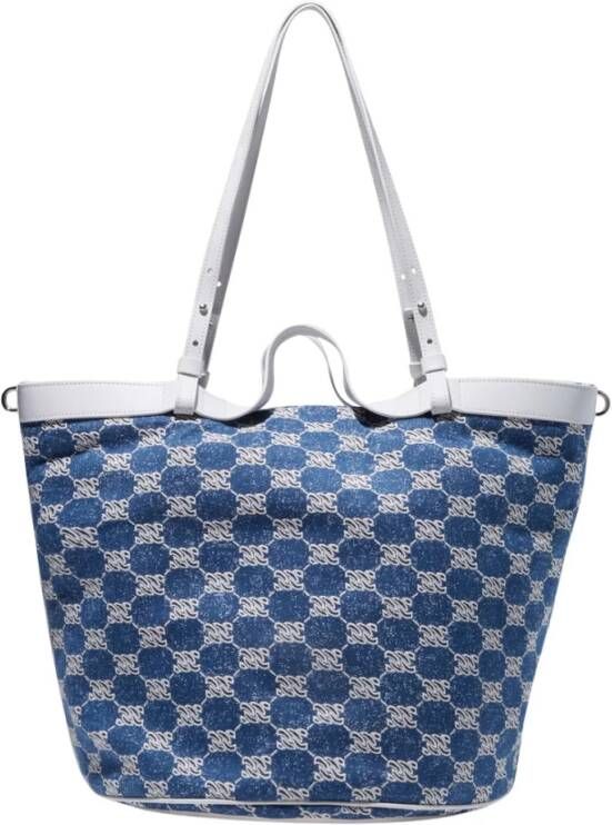 Casadei Denim Mono Chain Tassen Blue Dames