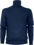 Cashmere Company Dolcevita -shirt 1510 Blauw Heren - Thumbnail 1