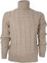 Cashmere Company Heren Slim Fit Cashmere en Wol Coltrui Trui Beige Dames - Thumbnail 1