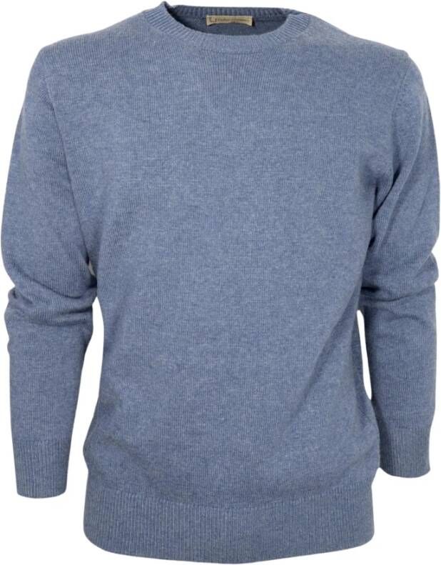 Cashmere Company Shirts Blauw Heren