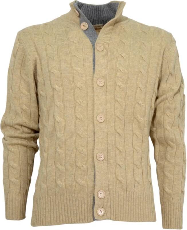 Cashmere Company Vest Beige Heren
