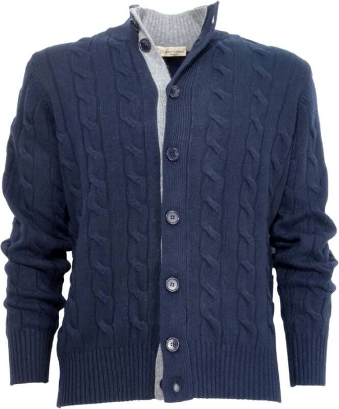 Cashmere Company Vest Blauw Heren
