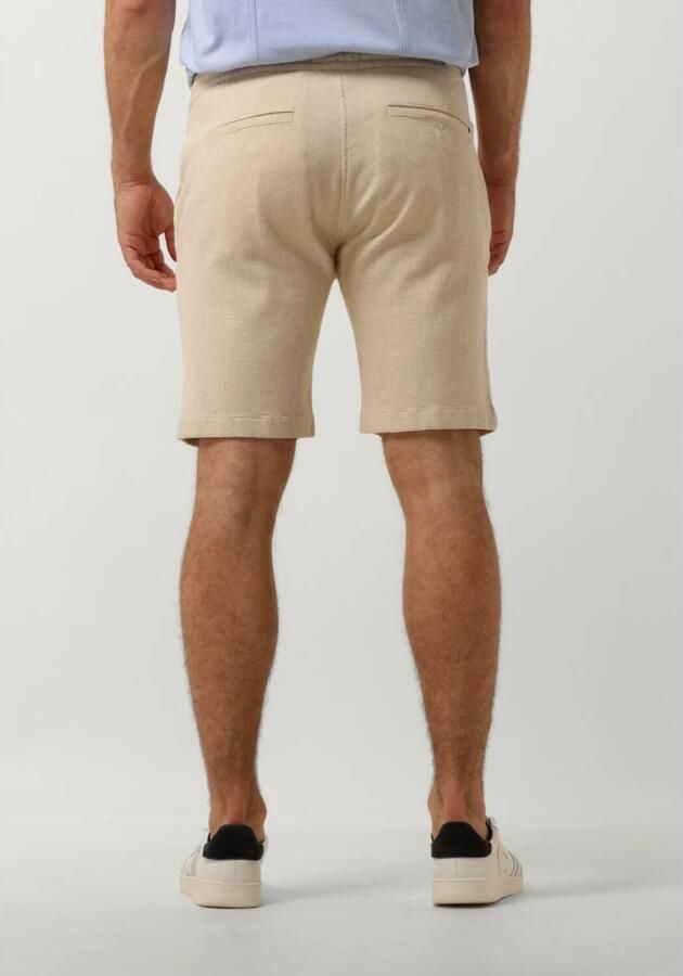 CAST IRON Heren Broeken Chino Shorts Waffle Structure Beige - Foto 2
