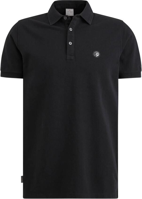 CAST IRON Heren Polo's & T-shirts Short Sleeve Polo Organix Cotton Pique Essential Zwart - Foto 1