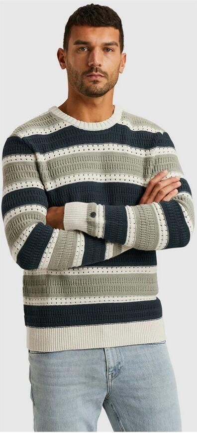Cast Iron Crewneck Katoenen Pullover Multicolor Heren - Foto 6