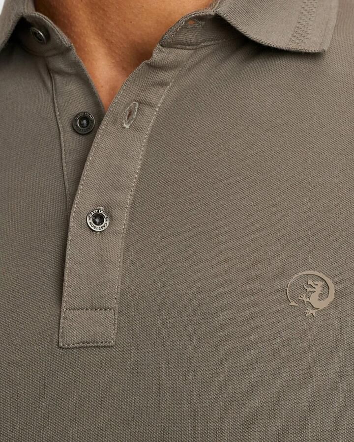 CAST IRON Heren Polo's & T-shirts Short Sleeve Polo Fine Pique Essential Groen - Foto 2