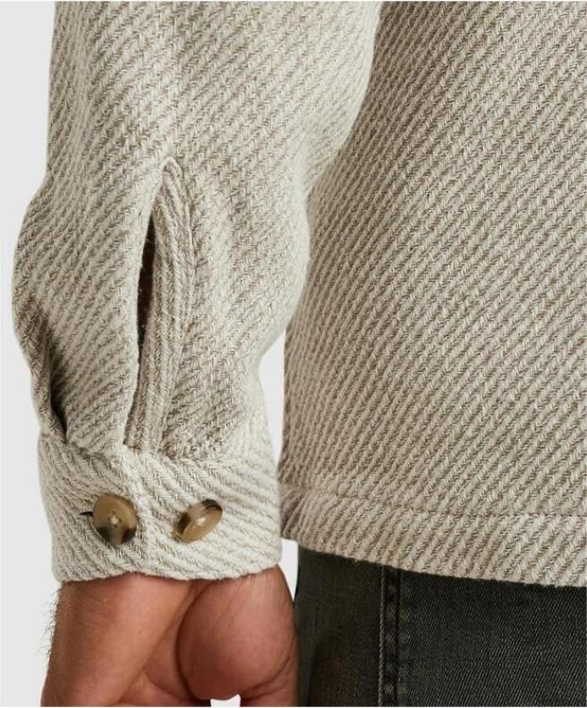 Cast Iron Gestructureerd Overshirt Lange Mouw Regular Fit Gray Heren - Foto 4