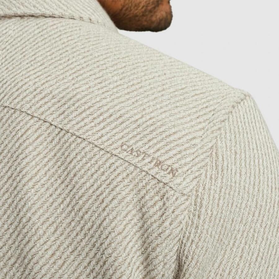 Cast Iron Gestructureerd Overshirt Lange Mouw Regular Fit Gray Heren - Foto 7