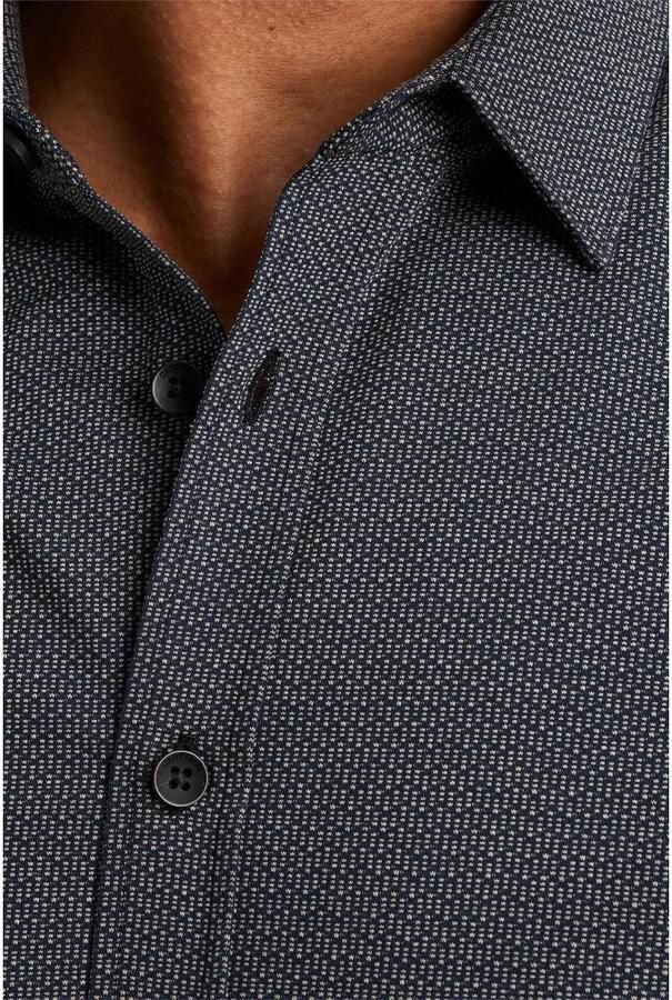 Cast Iron Grafisch Print Jersey Overhemd met Kraag Blue Heren - Foto 6