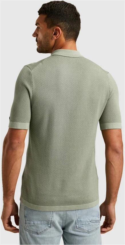 CAST IRON Heren Polo's & T-shirts Short Sleeve Polo Regular Fit Cotton Modal Groen - Foto 2