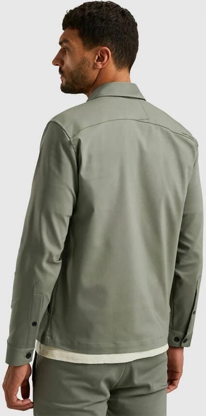 CAST IRON Heren Overshirts Long Sleeve Shirt Overshirt Regular Fit Groen - Foto 6