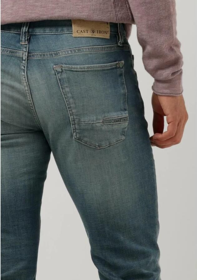 Cast Iron Blauwe Slim Fit Jeans Riser Slim Blue Green Ocean