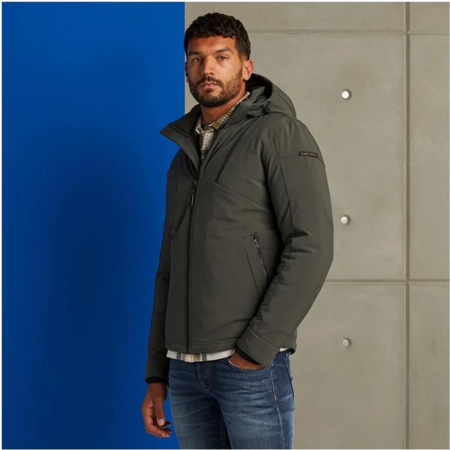 Cast Iron Superbolt Softshell Jas met Afneembare Capuchon Green Heren - Foto 6