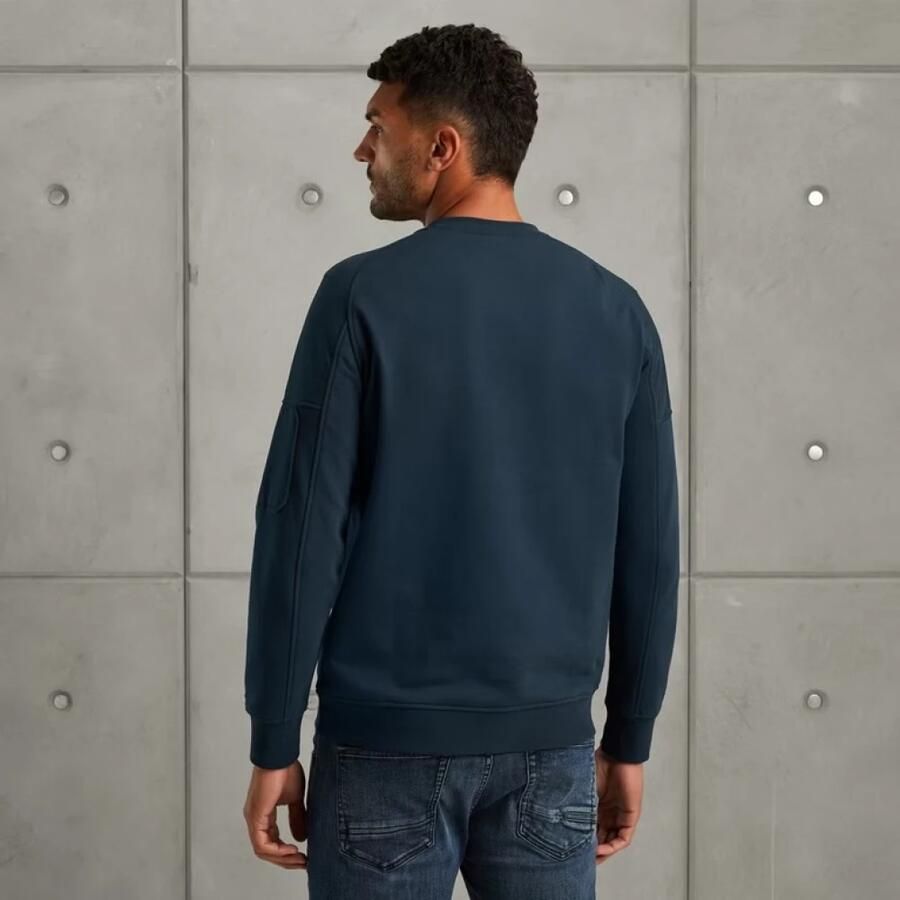 Cast Iron Terry Sweatshirt Regular Fit Blue Heren - Foto 7