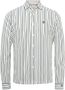 CAST IRON Heren Overhemden Long Sleeve Shirt Jersey Stripe With Structure Lichtblauw - Thumbnail 2