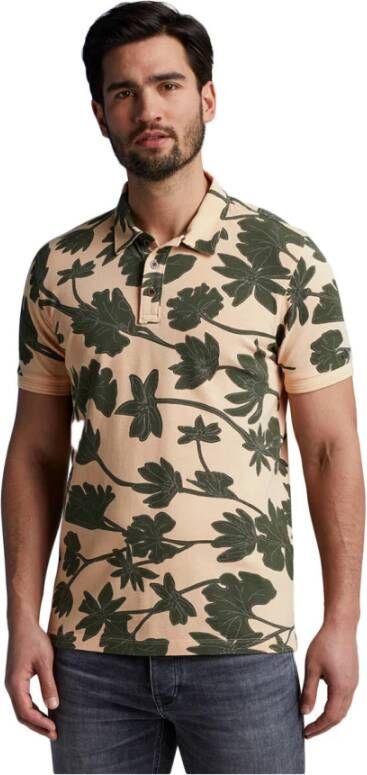 Cast Iron regular fit polo met all over print bleached apricot - Foto 7