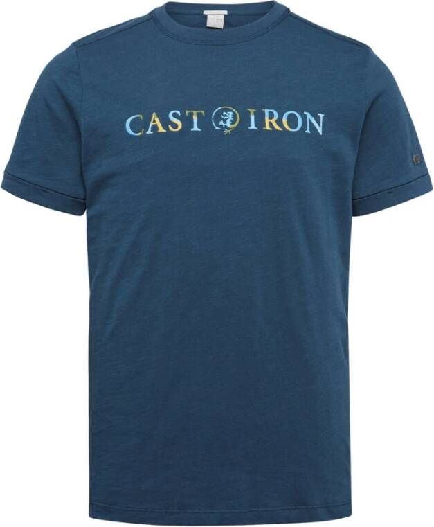 Cast Iron T-shirt korte mouw Blauw Heren