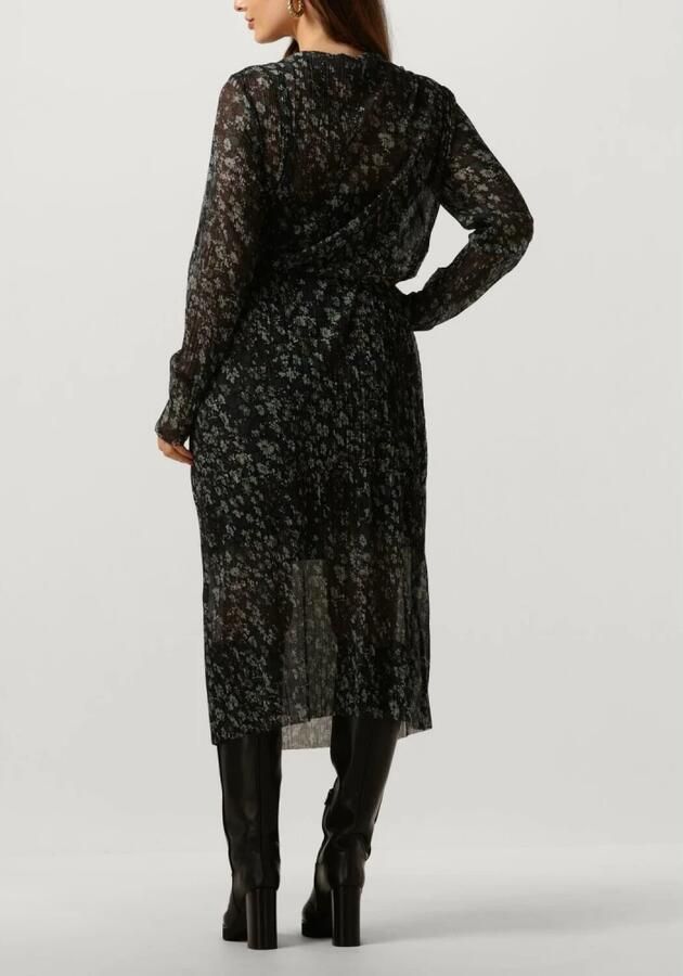 Catwalk Junkie gebloemde semi-transparante mesh jurk Mary donkergroen zwart - Foto 2