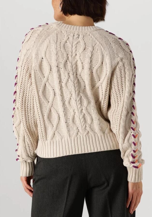 CATWALK JUNKIE Dames Truien & Vesten Multi Color Cable Knit Ecru - Foto 6