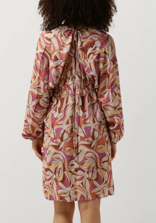 Catwalk Junkie Kleurrijke V-hals Midi Jurk met Bandjes Multicolor Dames - Foto 2