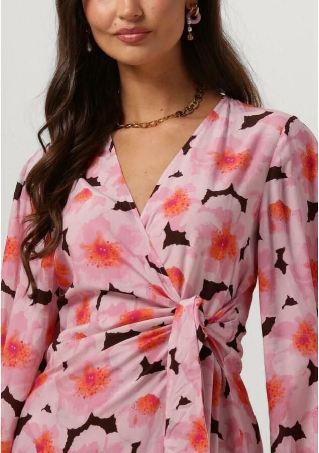 Catwalk Junkie gebloemde wikkeljurk DR PEONY WRAP roze - Foto 2