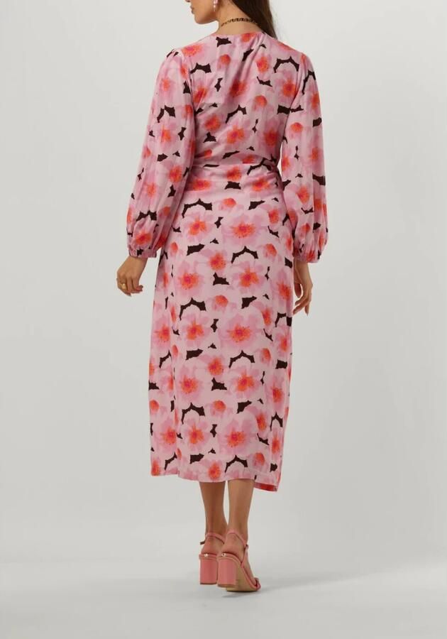 Catwalk Junkie gebloemde wikkeljurk DR PEONY WRAP roze - Foto 3