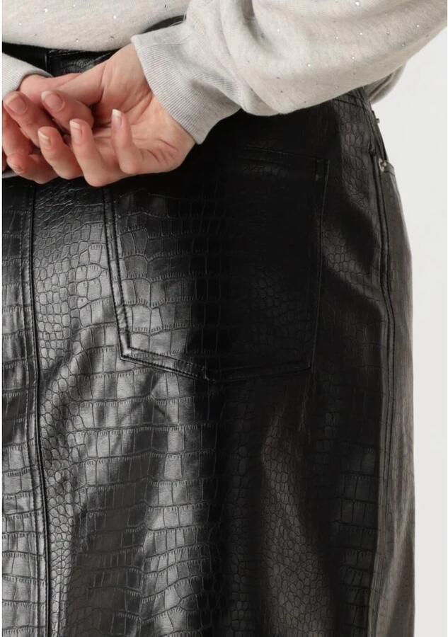 CATWALK JUNKIE Dames Rokken Short Textured Vegan Leather Skirt Zwart - Foto 4