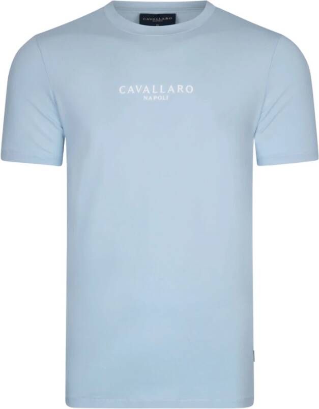 Cavallaro Bari T-shirt lichtblauw Blauw Heren