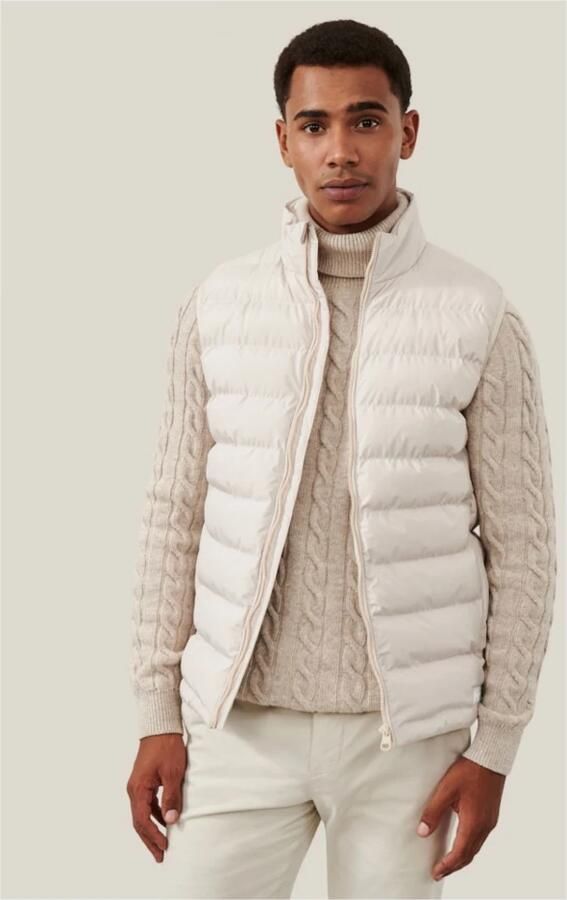 Cavallaro Napoli Cavallaro Riggio Bodywarmer Beige - Foto 4