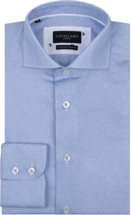 Cavallaro shirt Alfonso slim Blauw Heren