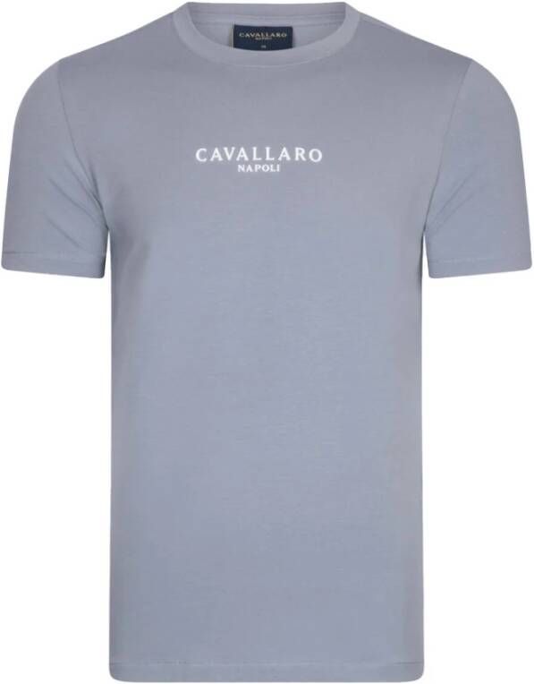 Cavallaro T-shirt korte mouw Blauw Heren