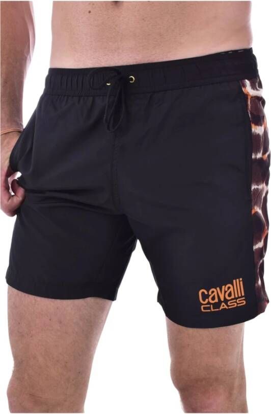 Cavalli Class Beachwear Zwart Heren