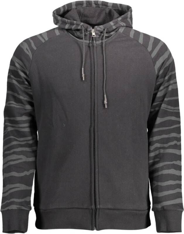 Cavalli Class Black Sweater Zwart Heren