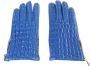 Cavalli Class Elegante Blauwe Lamsvacht Leren Dameshandschoenen Blue Unisex - Thumbnail 1