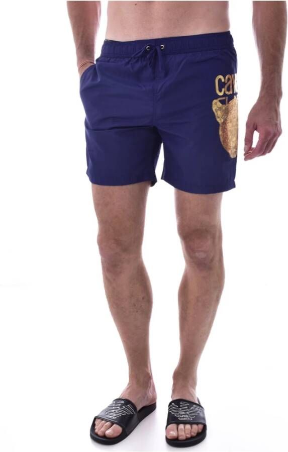 Cavalli Class Casual Shorts Blauw Heren