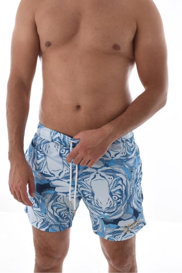 Cavalli Class Dierenprint Zwembroek Multicolor Heren
