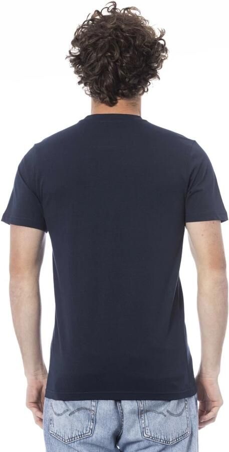 Cavalli Class Blauw Katoenen Bedrukt Logo T-Shirt Blue Heren - Foto 2