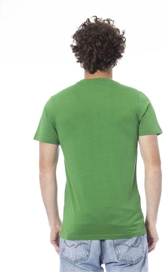 Cavalli Class Groene Katoenen Logo Print T-shirt Green Heren - Foto 2