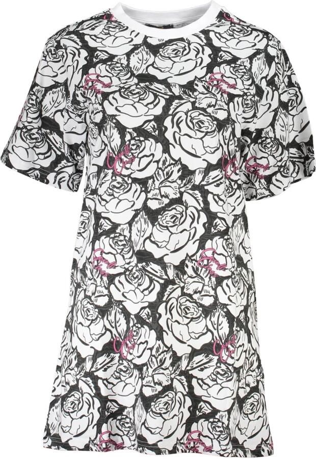 Cavalli Class Elegante Jurk met Korte Mouwen en Ronde Halslijn Multicolor Dames