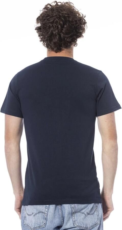 Cavalli Class Blauw T-shirt met korte mouwen en logo Blue Heren - Foto 2