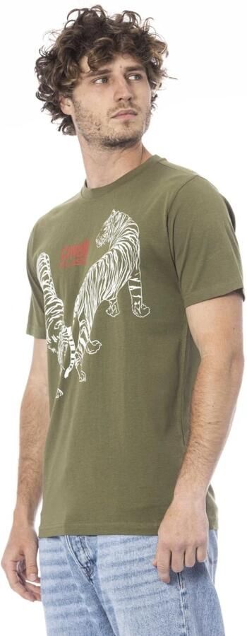 Cavalli Class Groen Heren T-shirt met korte mouwen Green Heren - Foto 3