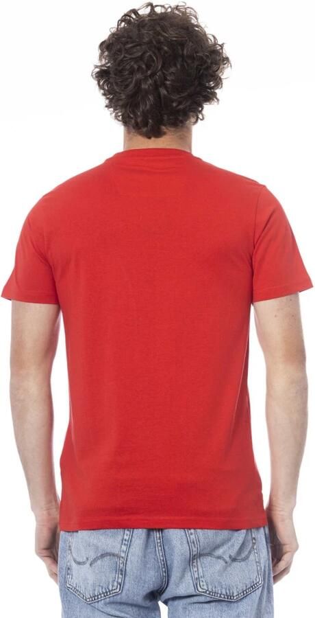 Cavalli Class Rode T-shirt met korte mouwen en logo Red Heren - Foto 2