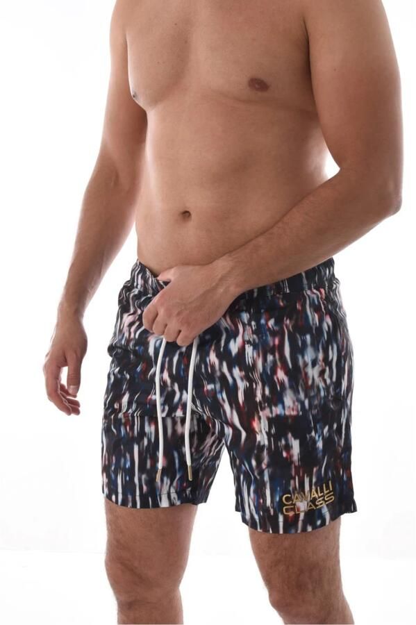 Cavalli Class Multicolor Zwembroek Bedrukt Logo Multicolor Heren