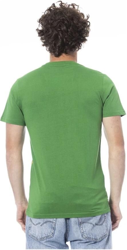 Cavalli Class Groene Katoenen Logo Print T-shirt Green Heren - Foto 3