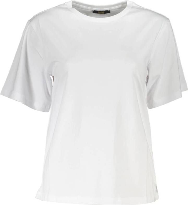 Cavalli Class Witte Katoenen Slim Fit T-Shirt met Print Wit Dames