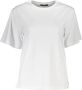 Cavalli Class Witte Katoenen Slim Fit T-Shirt met Print Wit Dames - Thumbnail 1