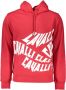 Cavalli Class Rode Katoenen Sweater met Capuchon Rood Heren - Thumbnail 1